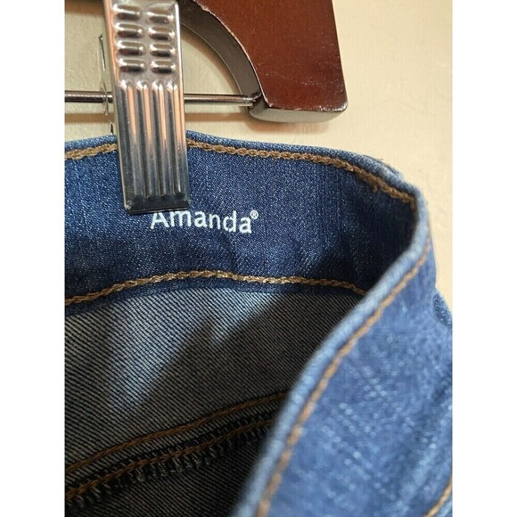 Gloria Vanderbilt Darkwash Capri Amanda Sz.8 - Picture 4 of 4